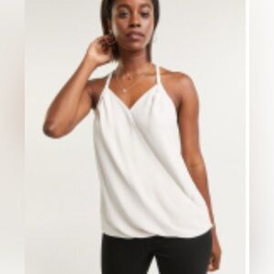 Plus size Sleeveless Wrap V-Neck Top